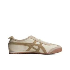 Branded Mexico 66 Cream Beige Brown leather quality sneakers for men