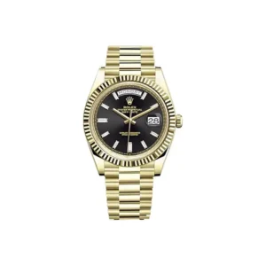 Day Date golden/black automatic men watch