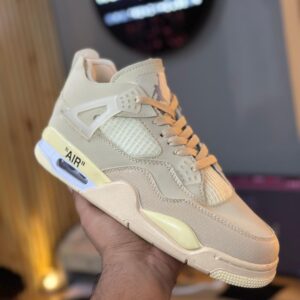 Branded Retro 4 Off White Sneakers For Men